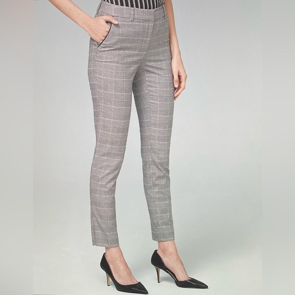 NWOT WHBM Plaid Slim Ankle Pants Size 2 - Picture 1 of 14